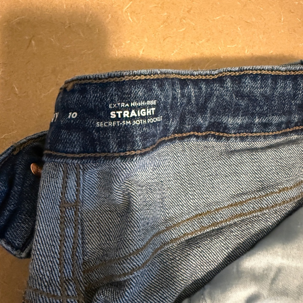 Extra High Rise Straight Jeans